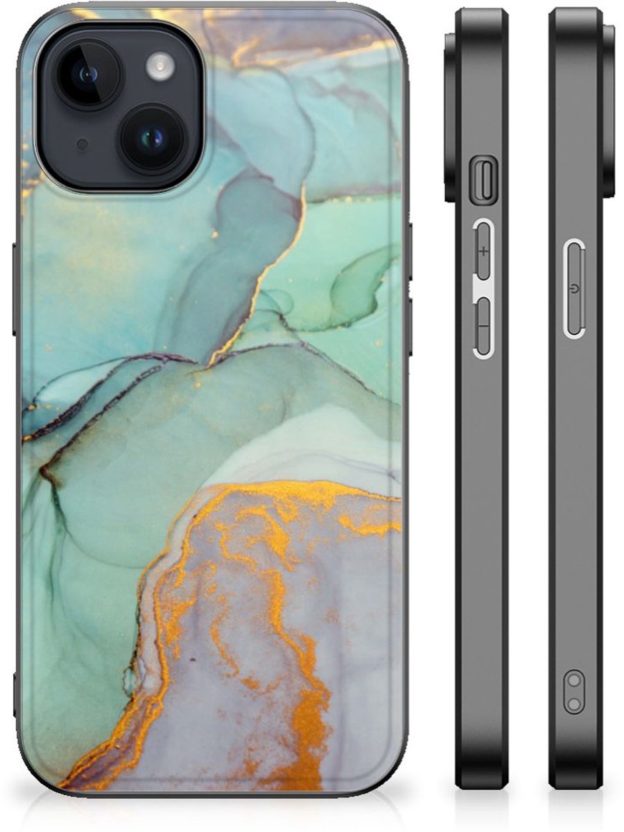 Back Cover voor Kleurrijke Telefoonhoesje voor iPhone 15 Plus Watercolor Mix