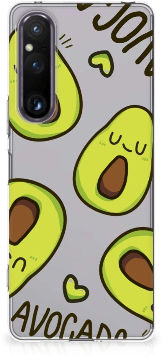 Sony Xperia 1 V Telefoonhoesje met Naam Avocado Singing