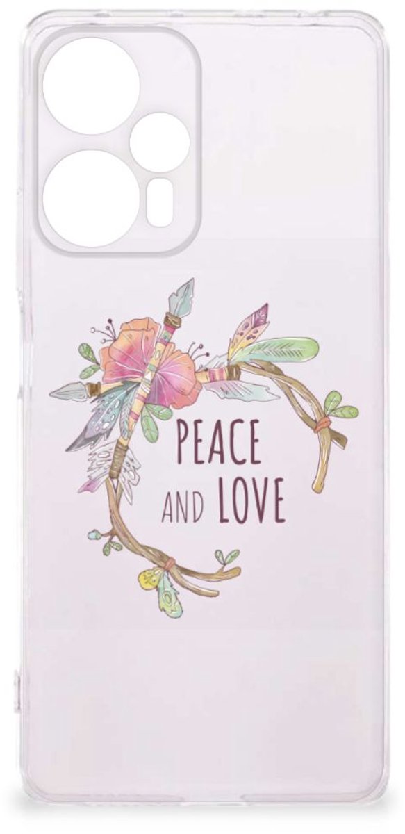 Xiaomi Poco F5 Telefoonhoesje met Naam Boho Text