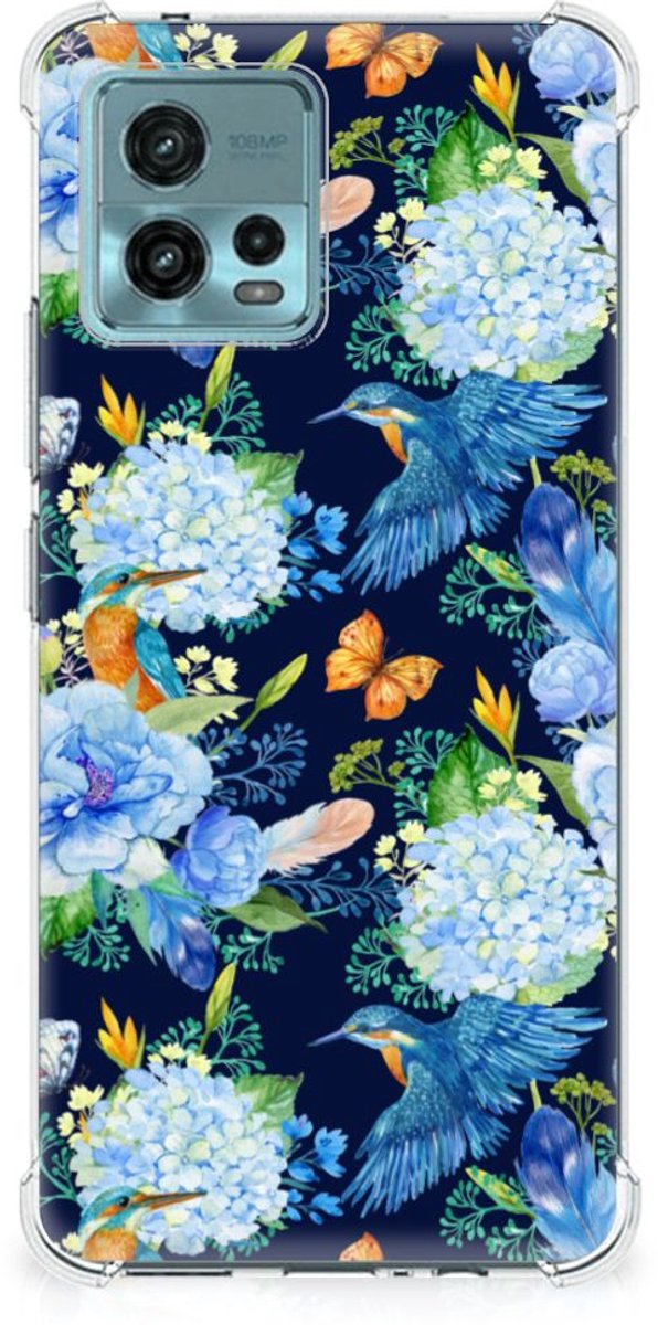 Back Cover voor Case Anti-shock voor otorola Moto G72 IJsvogel