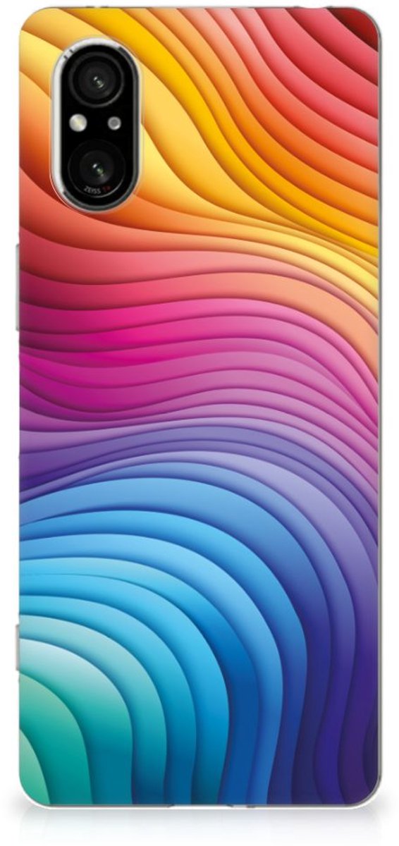 TPU Hoesje voor Sony Xperia 5 V Regenboog