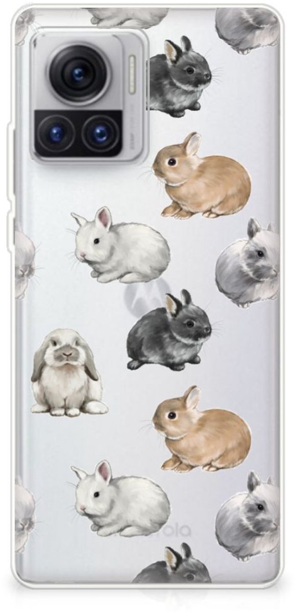 TPU Hoesje voor Motorola Moto X30 Pro Konijntjes
