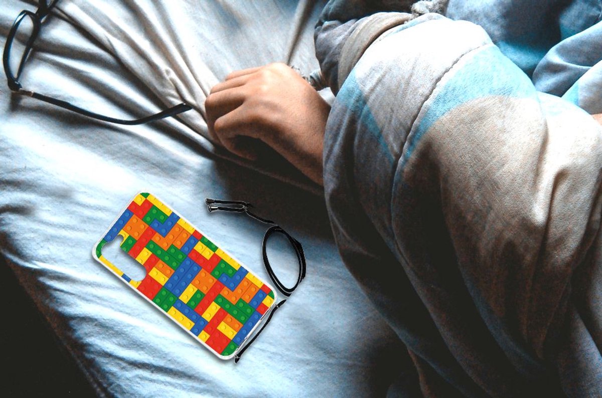 Samsung Galaxy S23 Plus Doorzichtige Silicone Hoesje Blokken