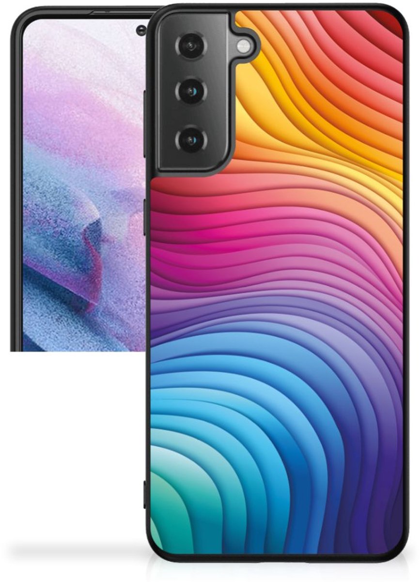 Back Cover voor Backcover voor Samsung Galaxy S21 Plus Regenboog