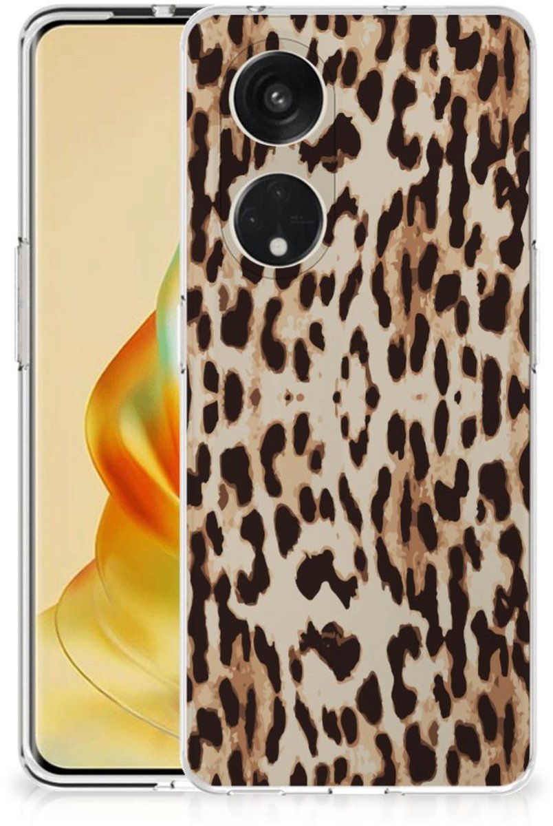OPPO Reno8 T 5G TPU Hoesje Leopard