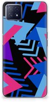 TPU Silicone Bumper pour OPPO A53 5G | OPPO A73 5G Coque Triangle Funky