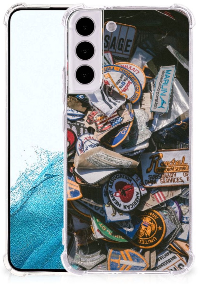 Samsung Galaxy S22 Plus Anti-shock Hoesje met foto Badges