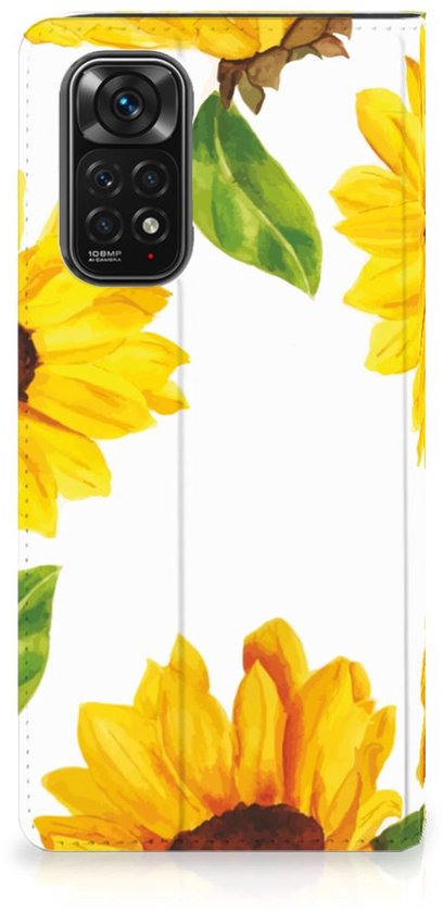 Smart Cover voor Xiaomi Redmi Note 11/11S Zonnebloemen