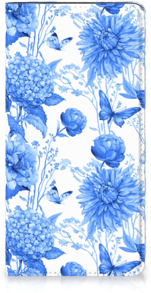 Smart Cover voor Samsung Galaxy A54 Flowers Blue