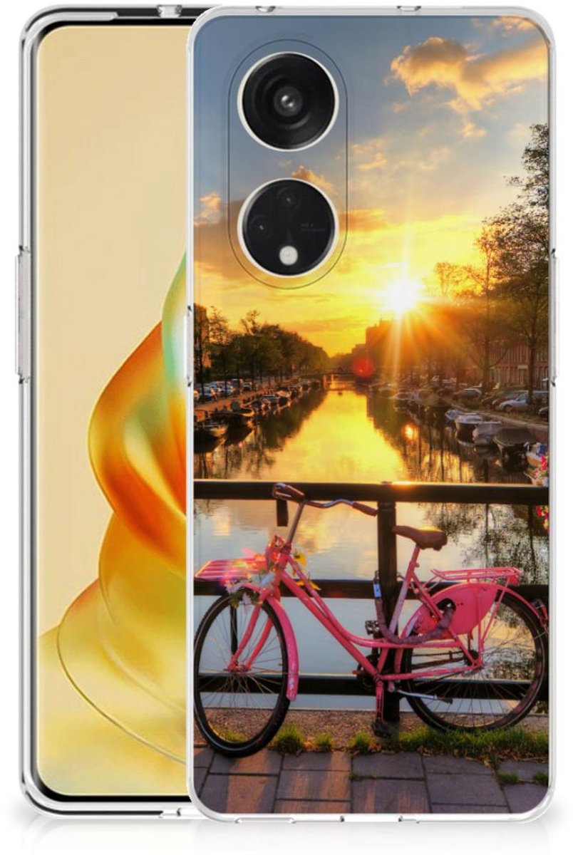 OPPO Reno8 T 5G Siliconen Back Cover Amsterdamse Grachten