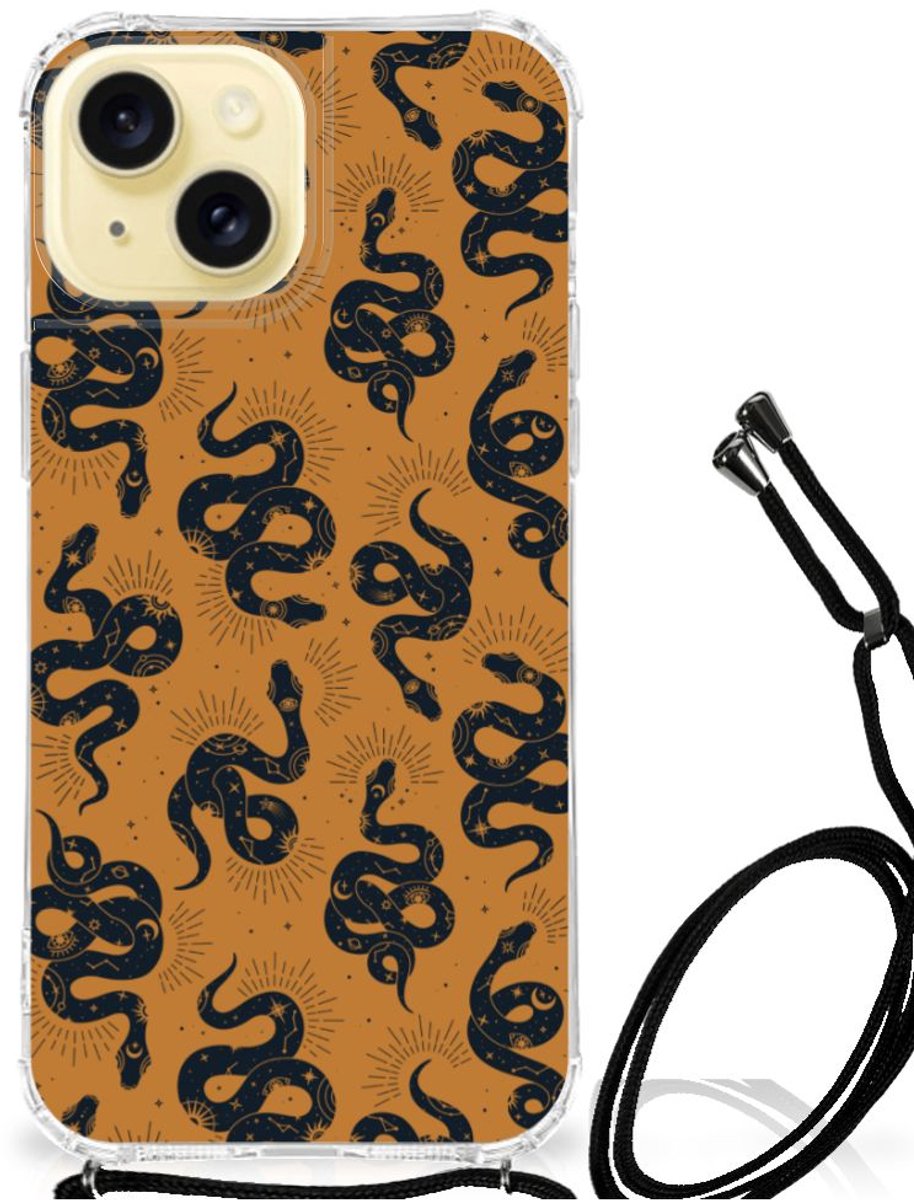 Back Cover voor Case Anti-shock voor Apple iPhone 15 Snakes