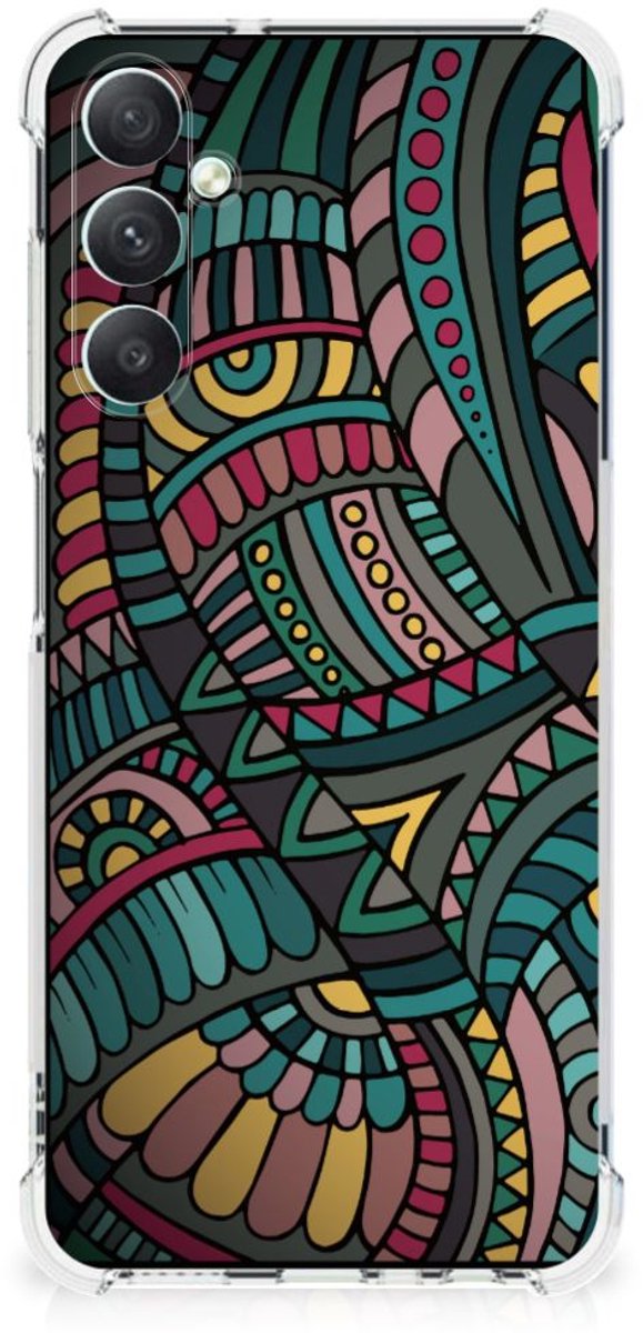 Samsung Galaxy A05s Doorzichtige Silicone Hoesje Aztec