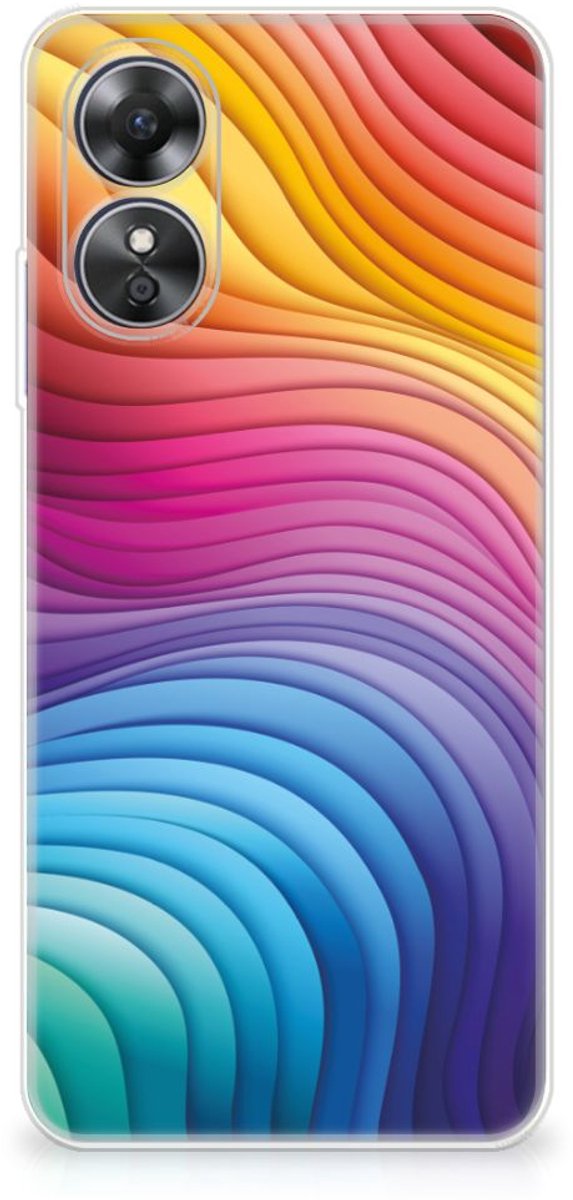TPU Hoesje voor OPPO A17 Regenboog