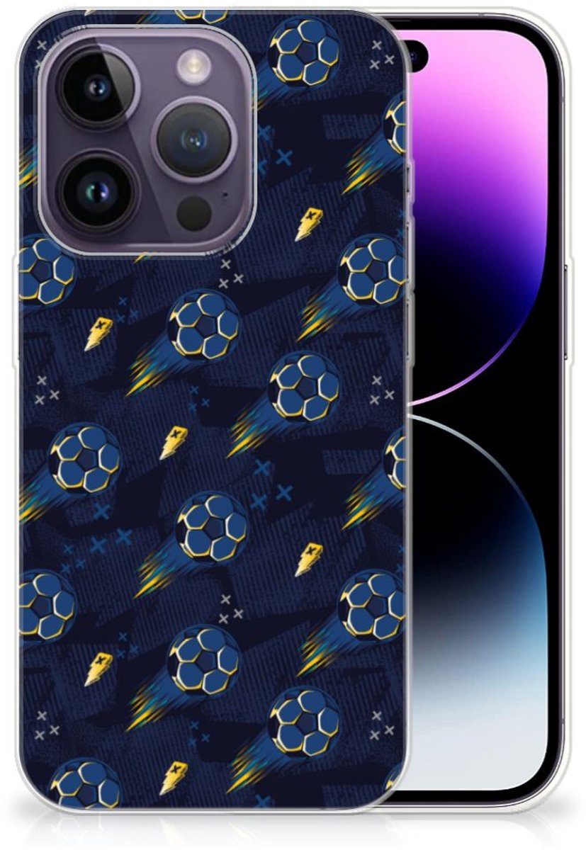 TPU bumper voor Apple iPhone 14 Pro Voetbal