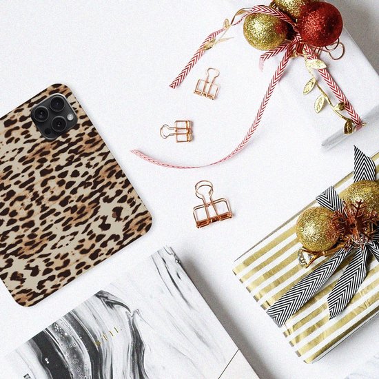 Étui pour smartphone adapté à iPhone 15 Pro Book Cover Léopard