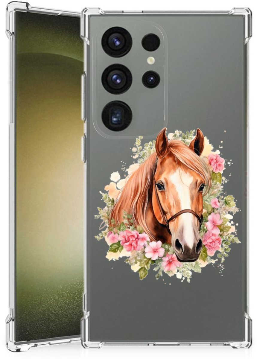 Back Cover voor Case Anti-shock voor Samsung Galaxy S24 Ultra Paard