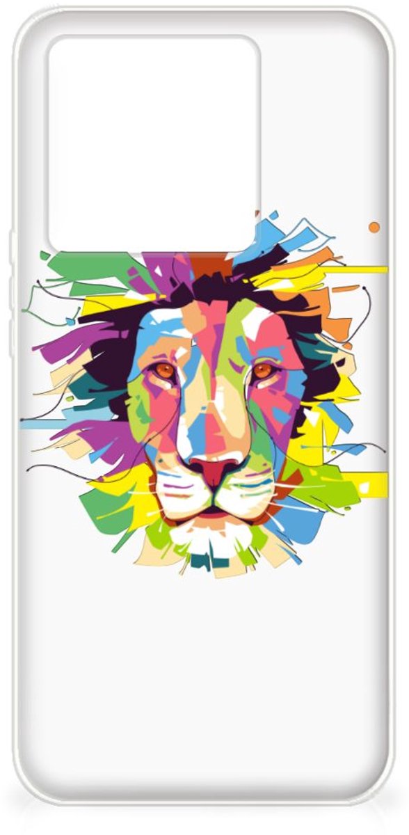 Back Cover voor Xiaomi 13T Telefoonhoesje met Naam Lion Color