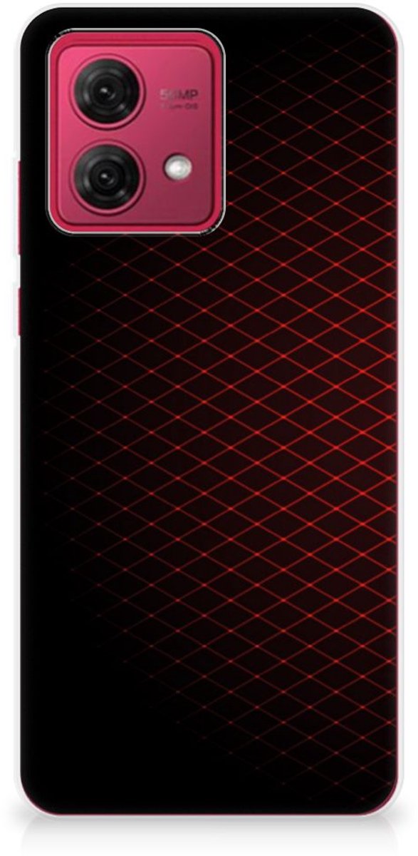 Motorola Moto G84 TPU bumper Geruit Rood