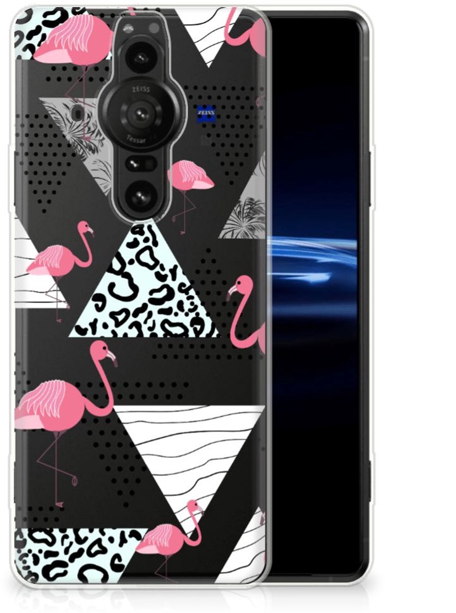 Sony Xperia Pro-I TPU Hoesje Flamingo Triangle