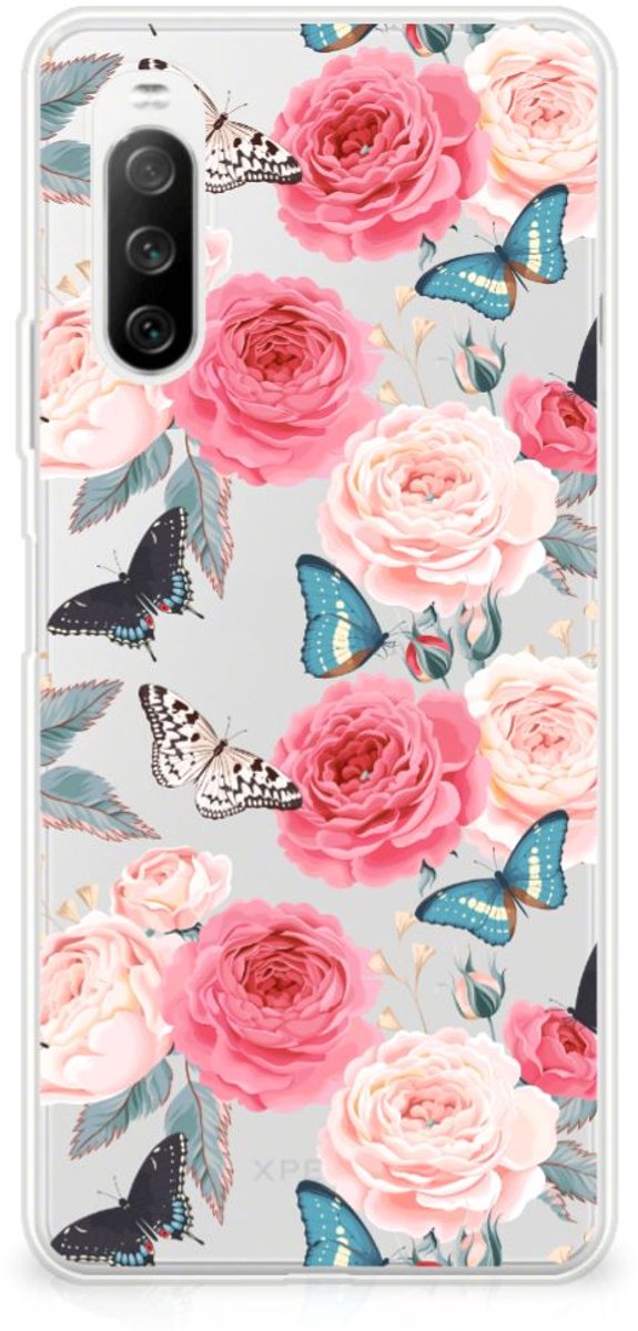 Sony Xperia 10 III TPU Case Butterfly Roses