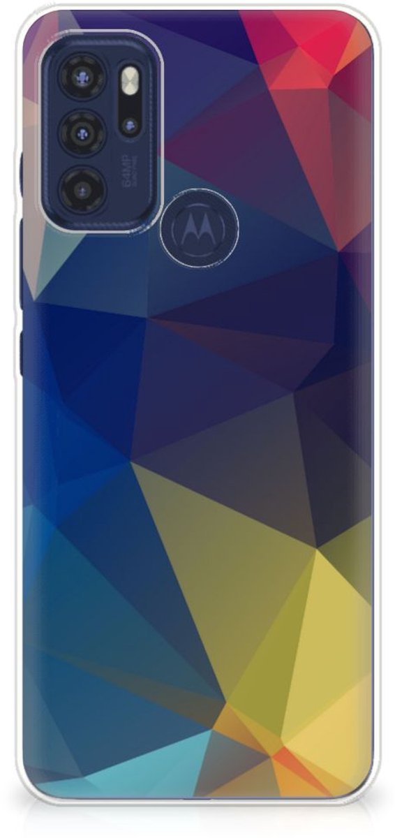 Motorola Moto G60s TPU Hoesje Polygon Dark