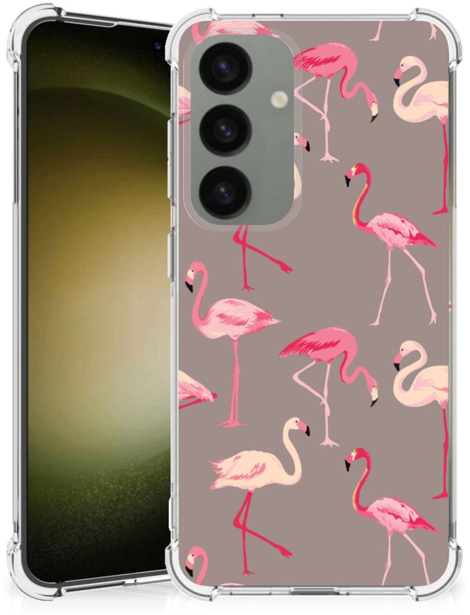 Samsung Galaxy S24 Case Anti-shock Flamingo