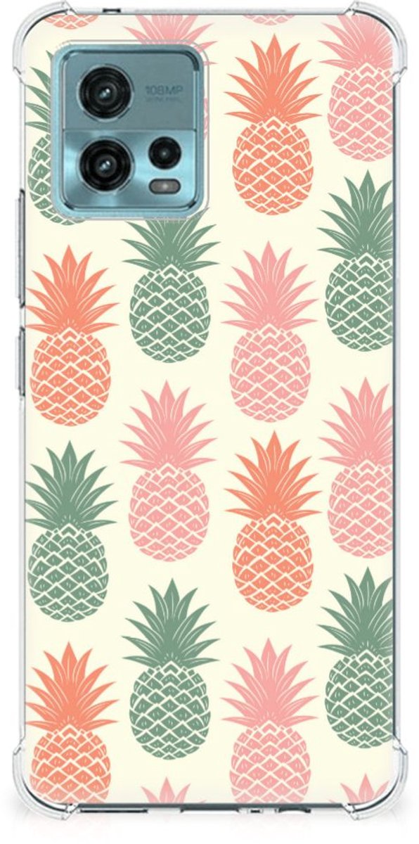 otorola Moto G72 Beschermhoes Ananas