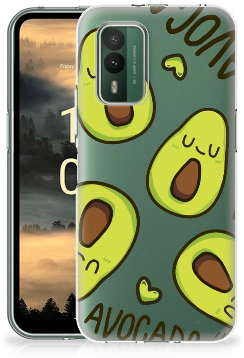 TPU Hoesje voor Nokia XR21 Telefoonhoesje met Naam Avocado Singing