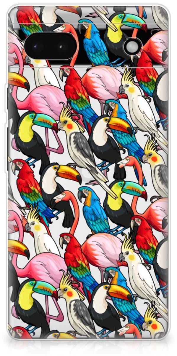 Google Pixel 6A TPU Hoesje Birds