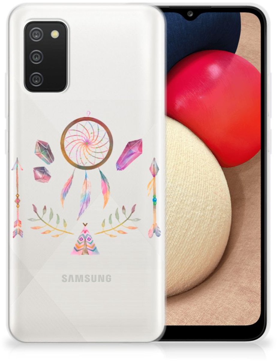 Samsung Galaxy A02s Telefoonhoesje met Naam Boho Dreamcatcher