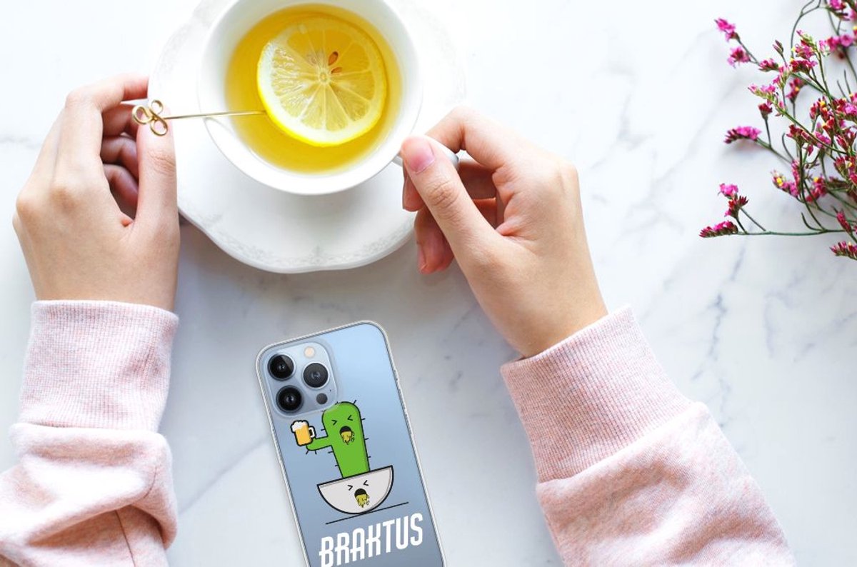 Back Cover voor Apple iPhone 13 Pro Telefoonhoesje met Naam Braktus