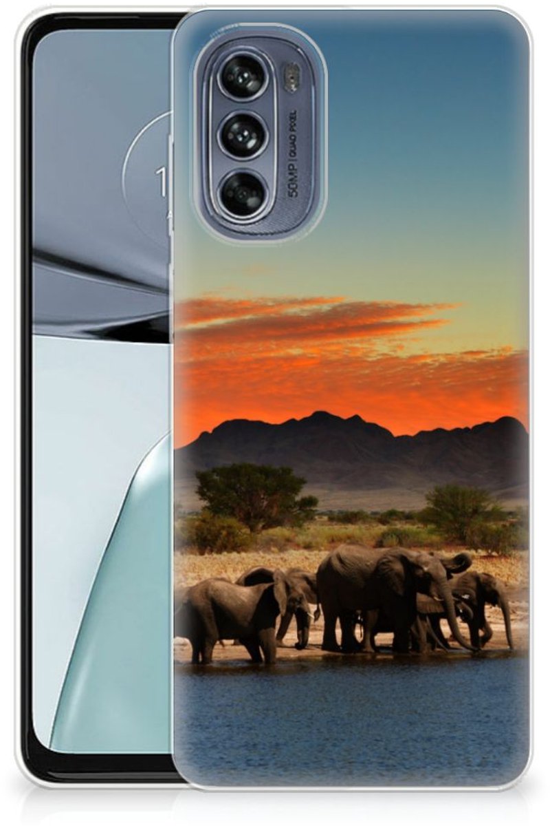 Motorola Moto G62 5G TPU Hoesje Olifanten