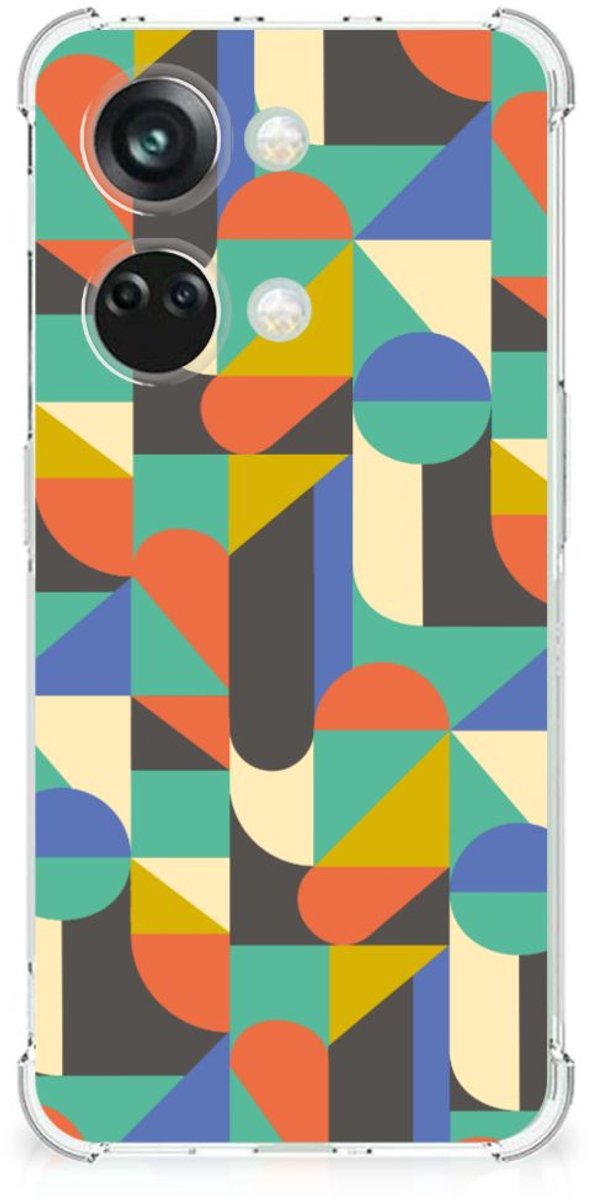 OnePlus Nord 3 Doorzichtige Silicone Hoesje Funky Retro