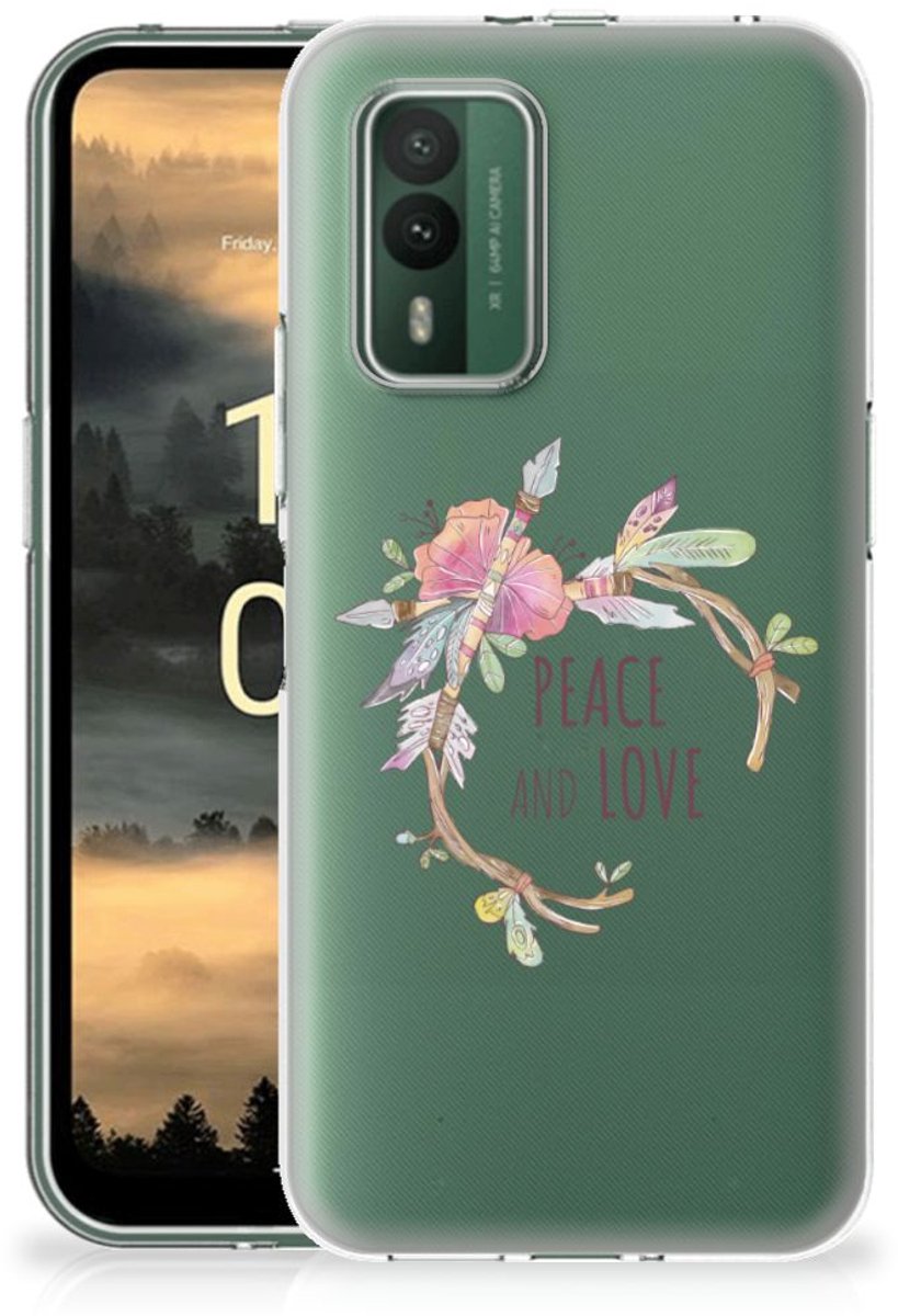 Nokia XR21 Telefoonhoesje met Naam Boho Text