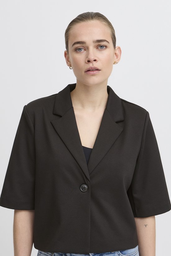 Ichi IHKATE SUS CROPPED BL Dames Blazer/colbert - Black