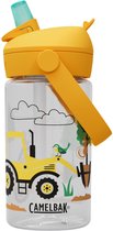 CamelBak Thrive Flip Straw Kids - Gourde - 400 ml - Transparente (Tracteurs et Arbres)