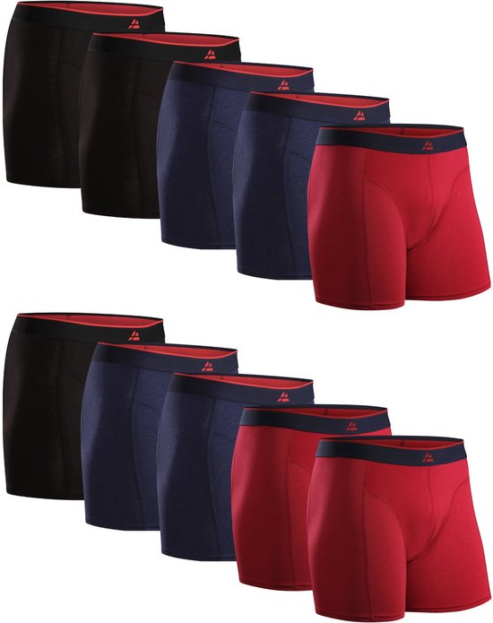 Boxers en viscose de Bamboe pour homme - Sous-vêtements ultime - Lot de 10 - Multicolore - Taille 3XL