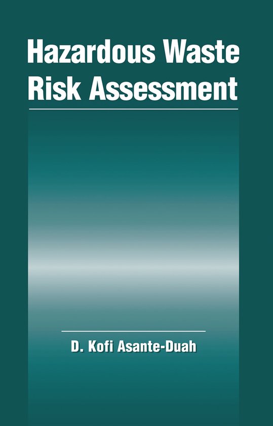 Hazardous Waste Risk Assessment - cover