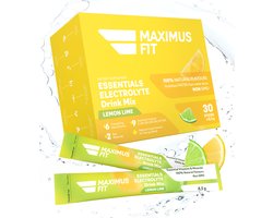 MaximusFit Elektrolyten - Elektrolyten Poeder - 30 zakjes van 8.5g - Weinig Suiker - Keto Friendly - Citroen & Limoen