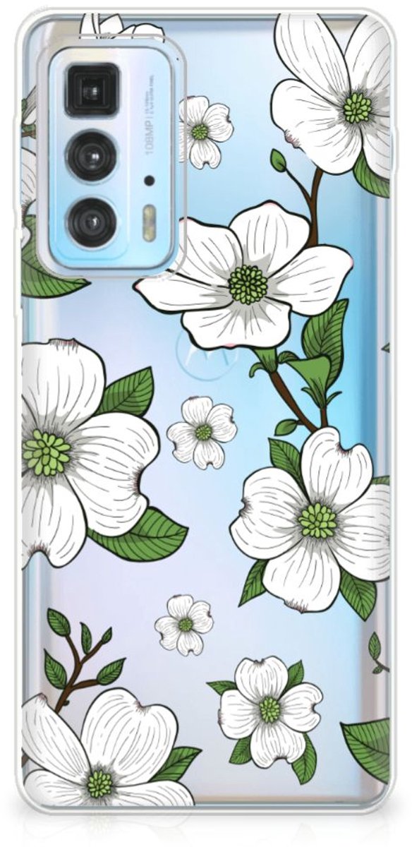 Motorola Edge 20 Pro TPU Case Dogwood Flowers