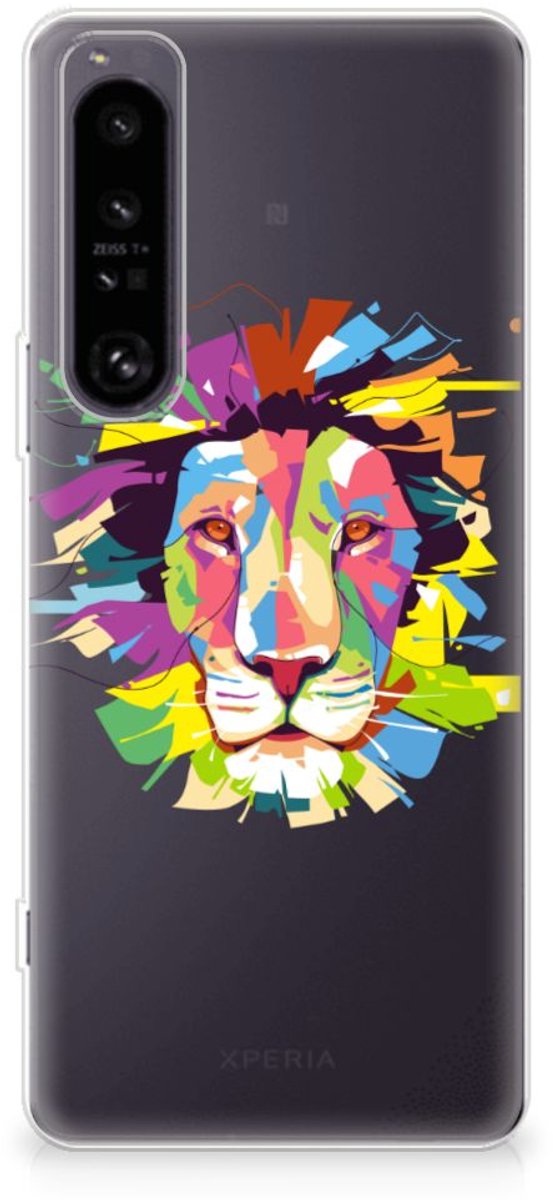 Sony Xperia 1 IV Telefoonhoesje met Naam Lion Color