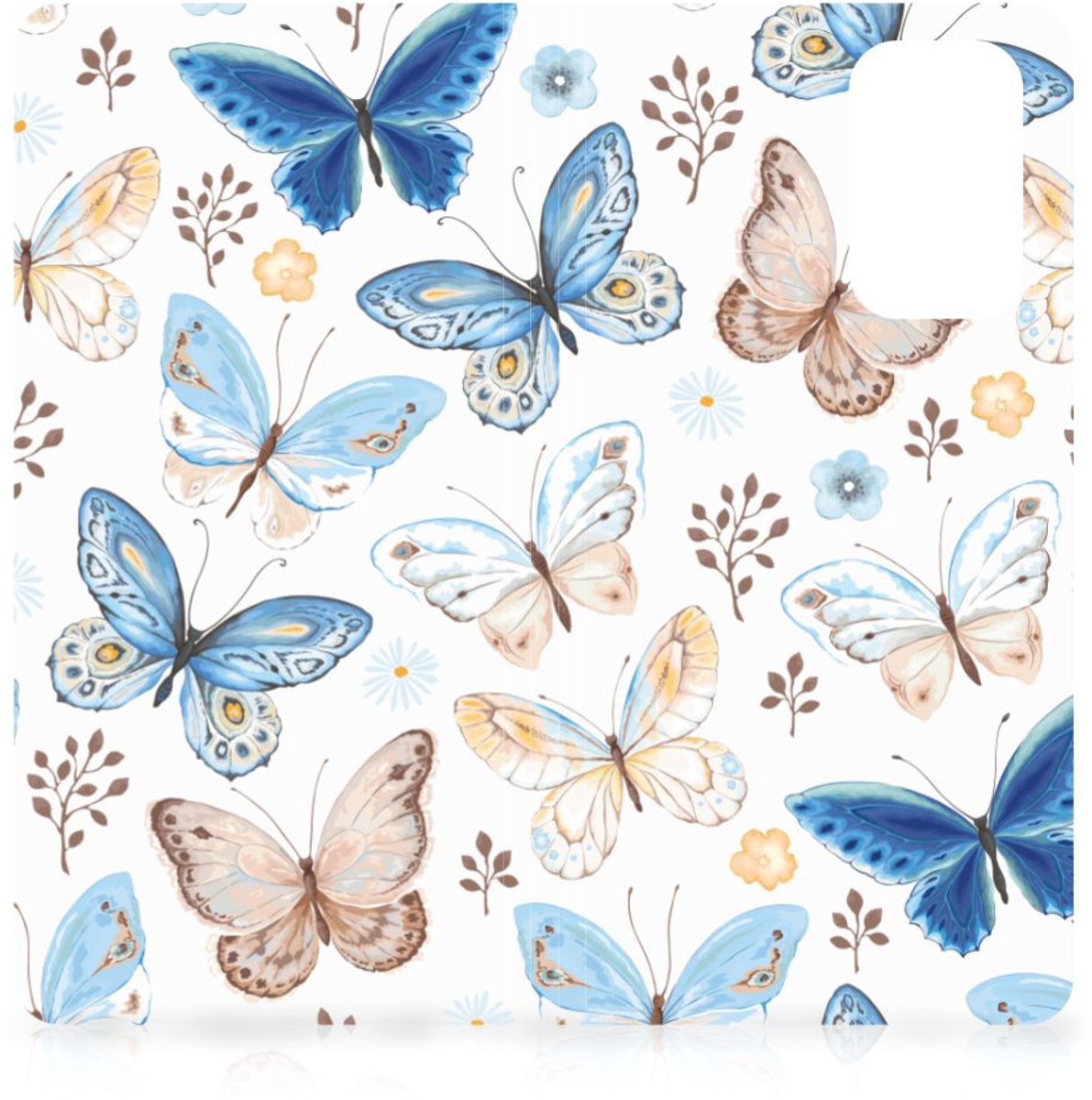 Standcase Hoesje voor Hoesje maken voor Xiaomi Redmi Note 10 Pro Vlinder