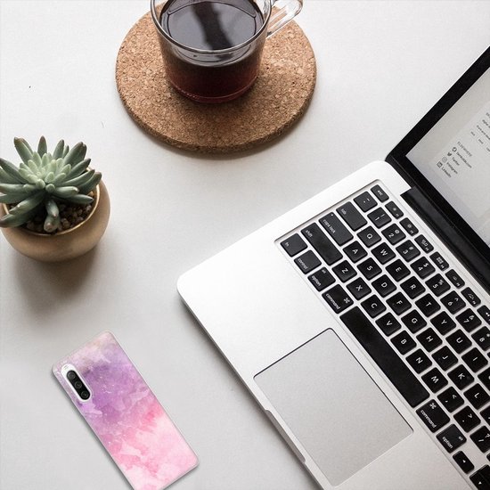 Housse Coque pour Sony Xperia 10 IV Coque Peinture Rose Pourpre