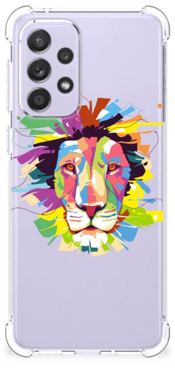 Samsung Galaxy A33 Stevig Bumper Hoesje Lion Color