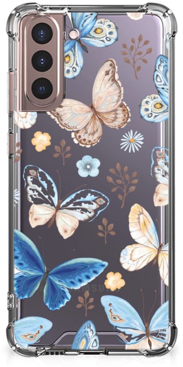 Case Anti-shock voor Samsung Galaxy S21 Plus Vlinder