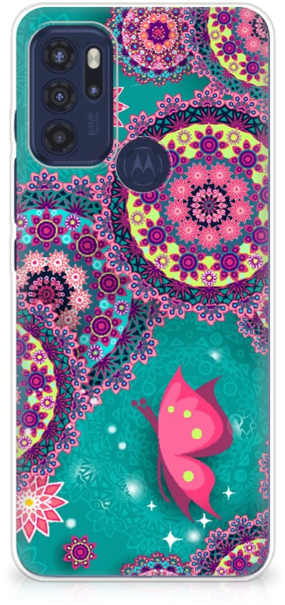 Motorola Moto G60s Hoesje maken Cirkels en Vlinders