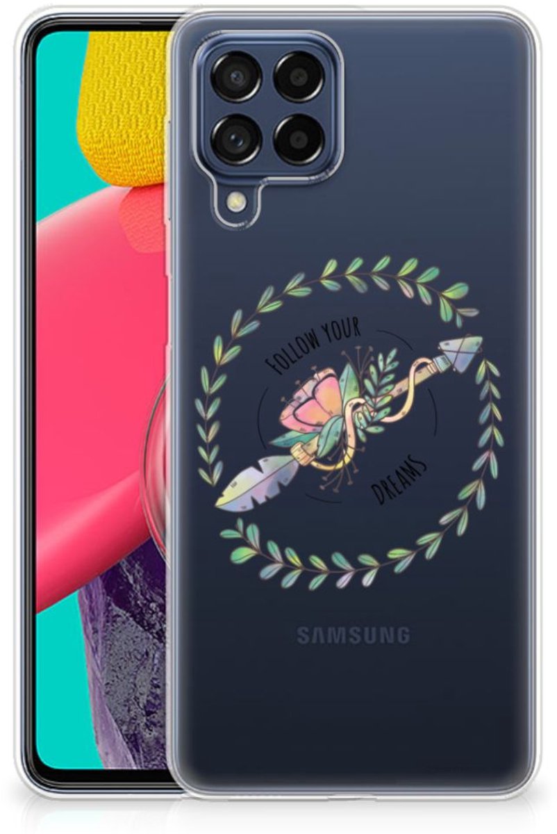 Samsung Galaxy M53 Telefoonhoesje met Naam Boho Dreams