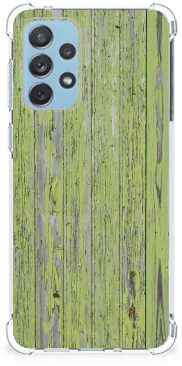 Samsung Galaxy A73 Stevig Telefoonhoesje Green Wood