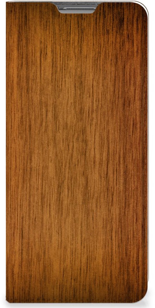 OPPO Find X5 Book Wallet Case Donker Hout