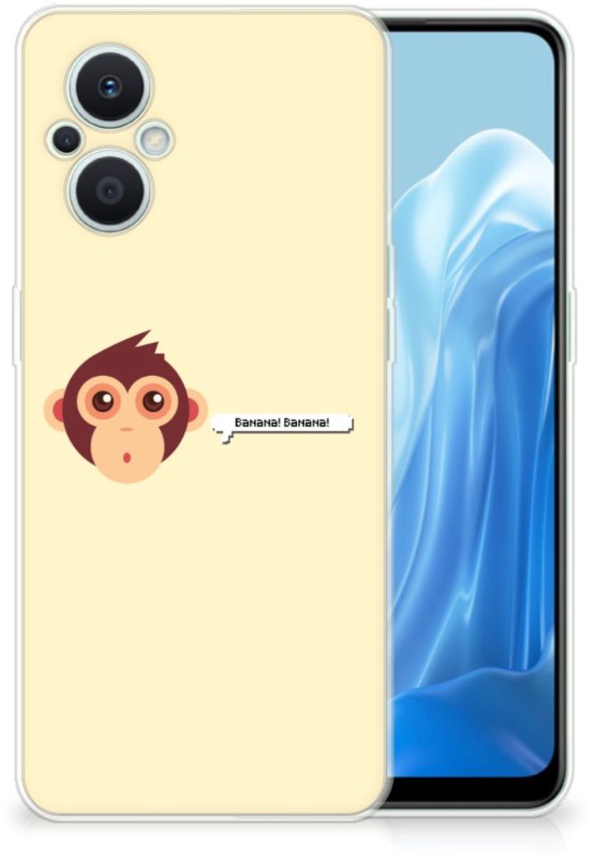 OPPO Reno8 Lite Telefoonhoesje met Naam Monkey